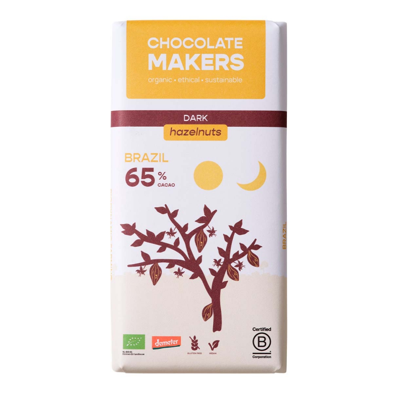 Chocolade brazil 65% hazelnoot