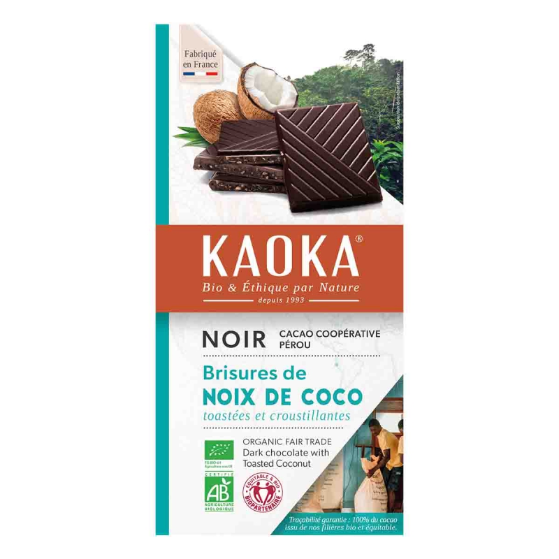 Chocolade puur 55% kokosnoot
