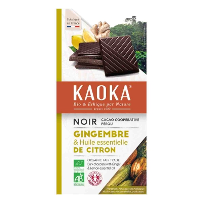 Chocolade puur lemon ginger KAOKA