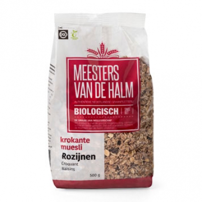 Krokante muesli rozijnen HALM