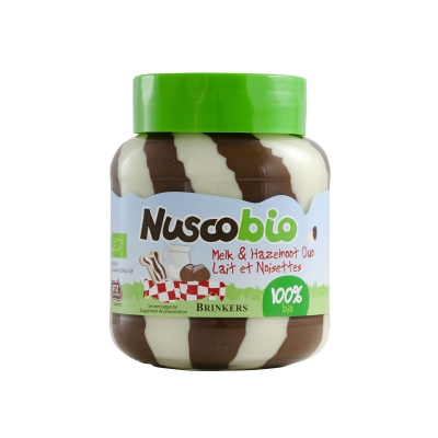 Melk hazelnoot duo pasta NUSCOBIO