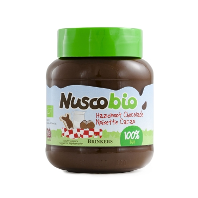 Hazelnoot chocolade pasta NUSCOBIO