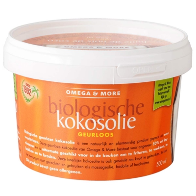 Kokosolie (geurloos) OMEGA & MORE