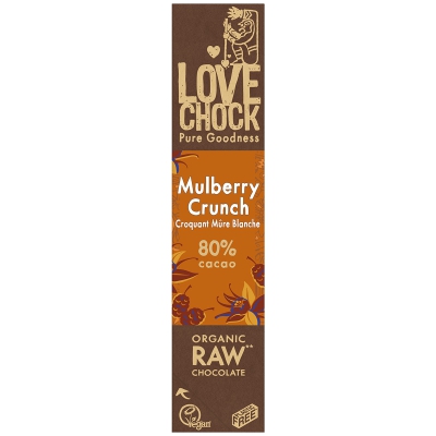 Mulberry vanilla chocolade rauw vegan LOVECHOCK