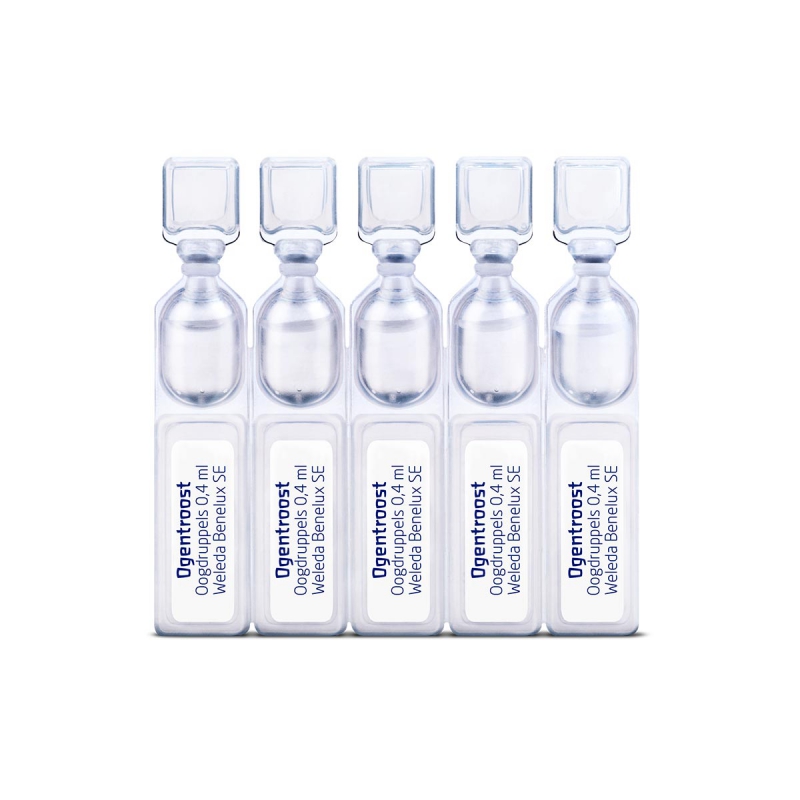 Ogentroost oogdruppel-ampullen