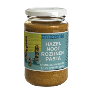 Hazelnoot rozijnenpasta