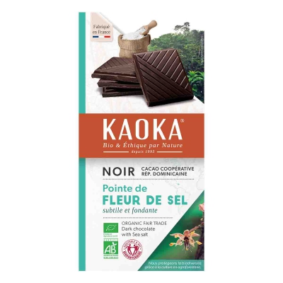 Chocolade puur zeezout 70% KAOKA