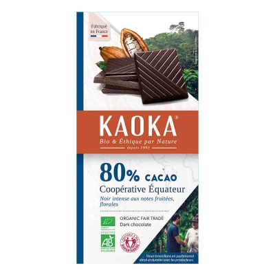 Chocolade puur ecuador 80% KAOKA