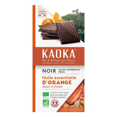 Chocolade puur sinaasappel 58% KAOKA