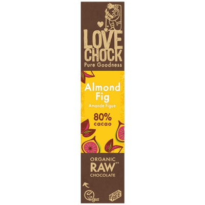 Almond fig chocolade rauw vegan LOVECHOCK