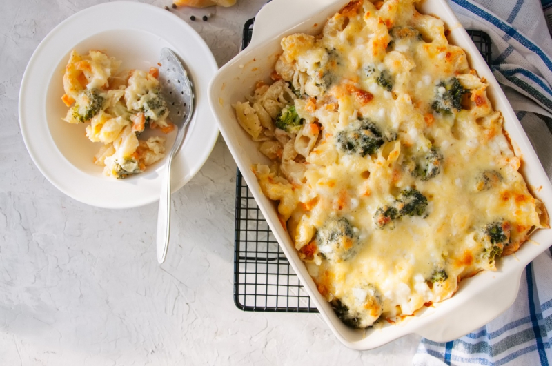 Mac & Cheese met broccoli en pompoen