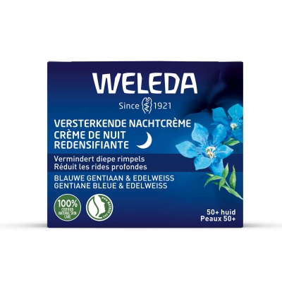 Blauwe gentiaan & edelweiss versterkende nachtcreme WELEDA