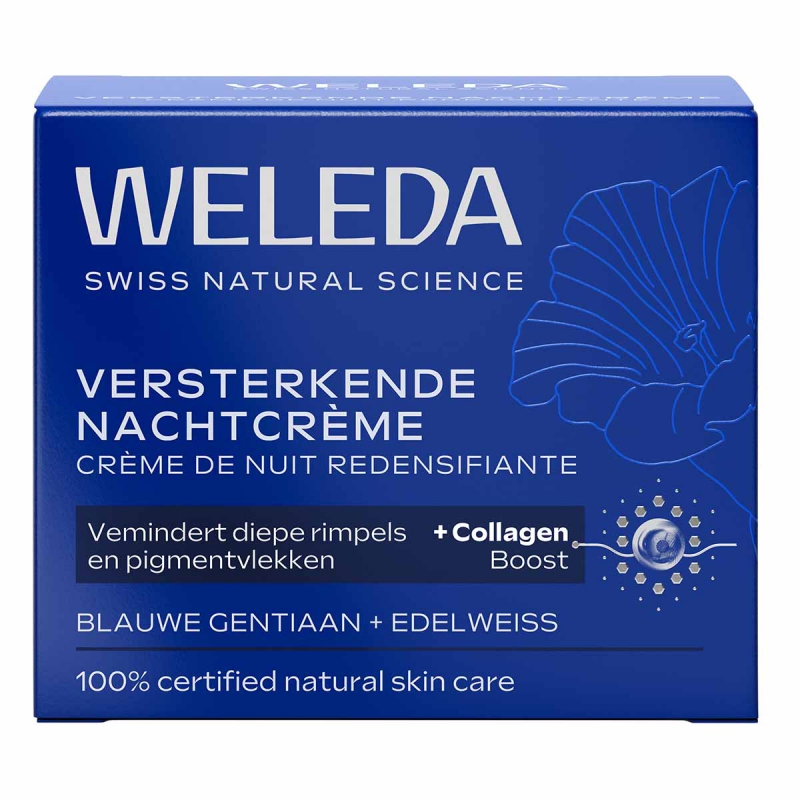 Blauwe gentiaan & edelweiss versterkende nachtcreme