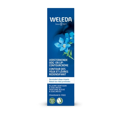 Blauwe gentiaan & edelweiss oog- en lipcontourcreme WELEDA