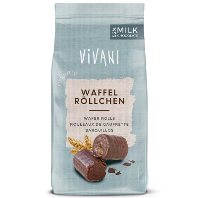 Wafelrolletjes melk VIVANI