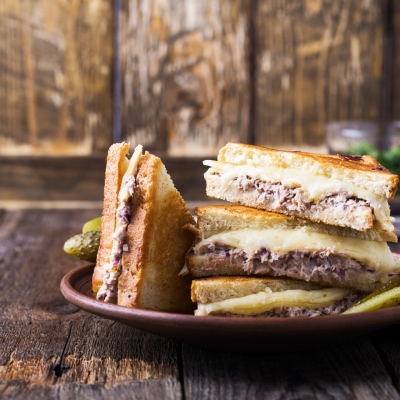 Tosti met tonijn en graskaas