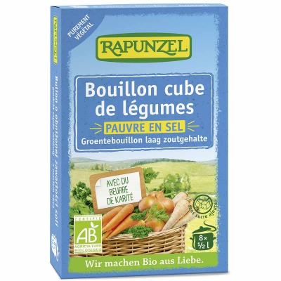 Groentebouillonblokjes laag in zout RAPUNZEL