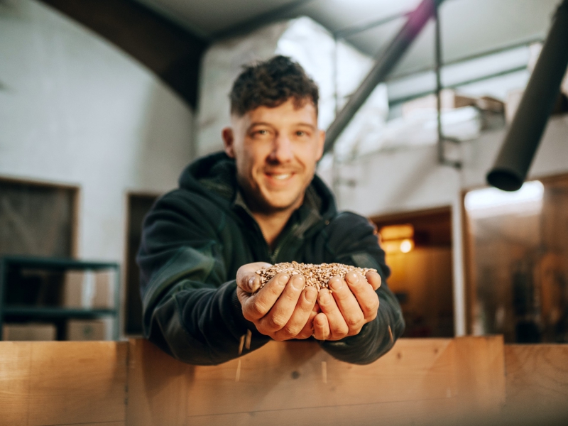 Rogier Scherpbier van graanverwerker Zonnespelt