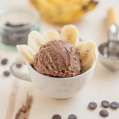Chocolade-banaanijs