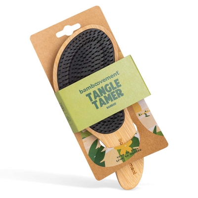 Haarborstel bamboe detangler BAMBOOVEMENT