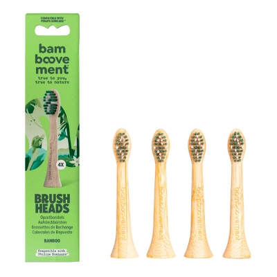 Opzetborstels sonisch (bamboe) BAMBOOVEMENT