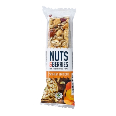 Notenreep cashew apricot NUTS & BERRIES