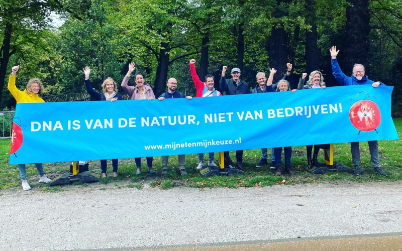 7 april demonstratie tegen gentech en GMO's en NGT's in Brussel