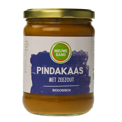 Pindakaas met zeezout NIEUWE BAND