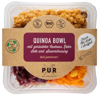 Quinoa bowl cashew en biet PUR