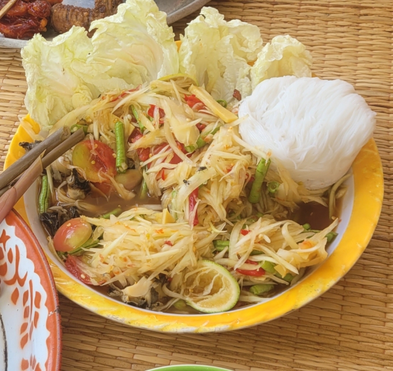 Thaise papayasalade somtum