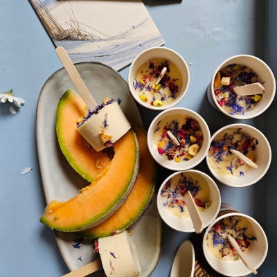 Indiase lavendel kulfi met meloen