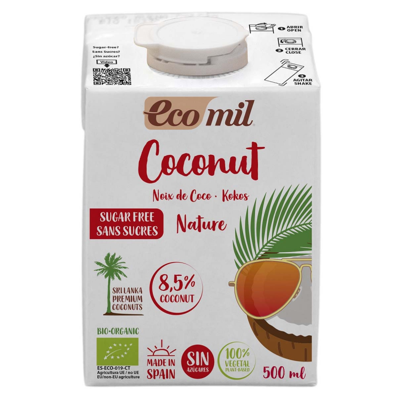 Kokosdrank ongezoet 500ml