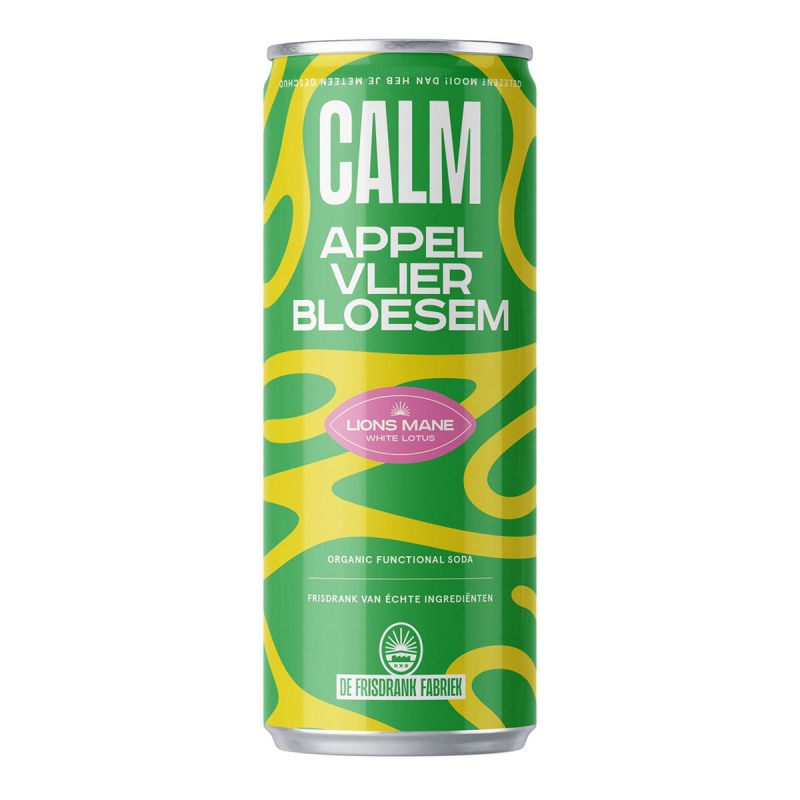 Frisdrank calm appel vlierbloesem (blikje)