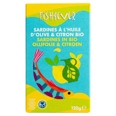 Sardines in olijfololie met citroen FISH 4 EVER
