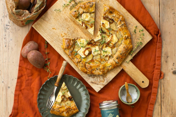 Aardappel galette met brie 