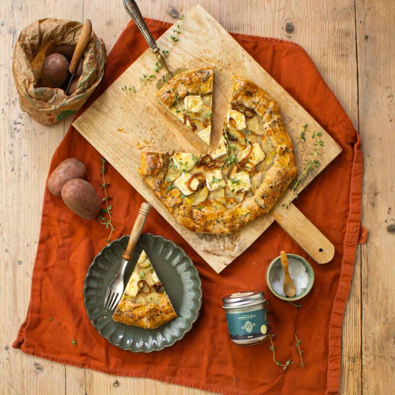 Aardappel galette met brie 