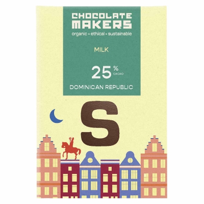 Sint letter s melk 25% CHOCOLATEMAKERS