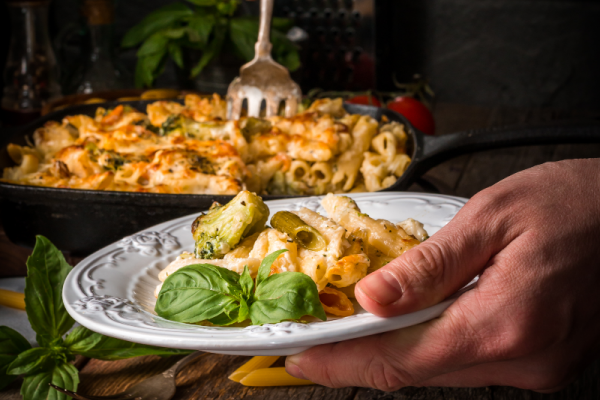 pasta ovenschotel met spruitjes