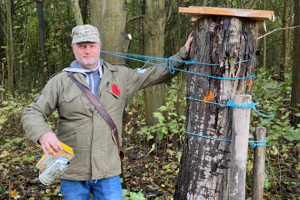 Bijenvolk in omgezaagde boom gered door Odin imkers 