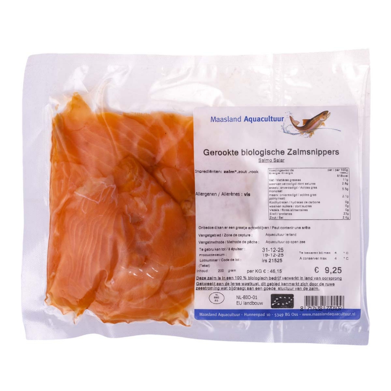 Zalmsnippers gerookt