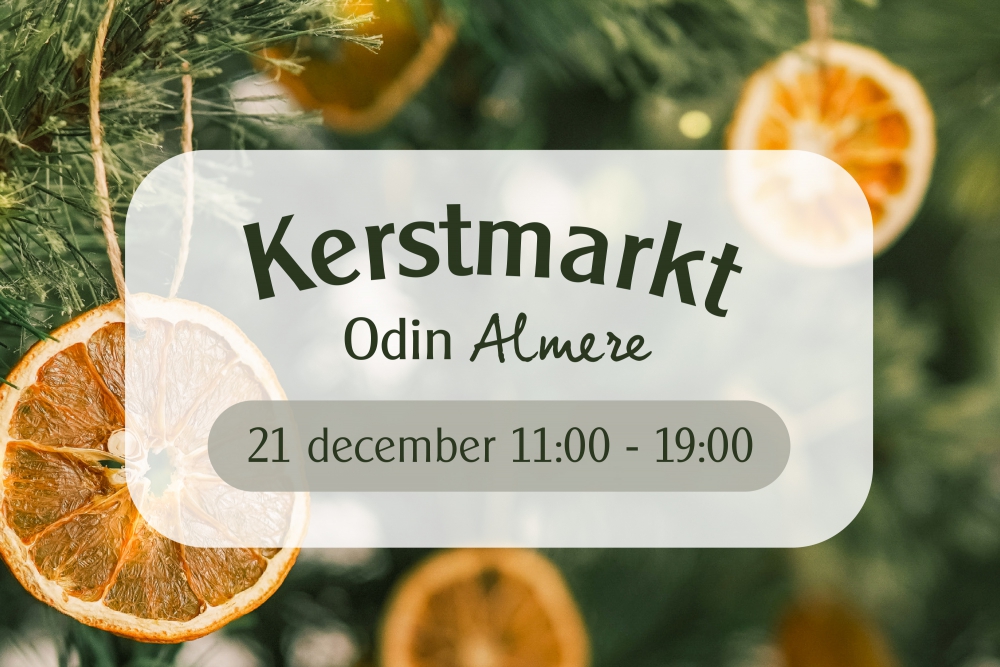 Kerstmarkt Odin Almere Boodschappen Biologisch