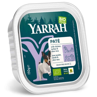 Hond pate met kip en kalkoen YARRAH