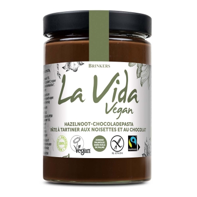 Hazelnoot-chocoladepasta LA VIDA VEGAN