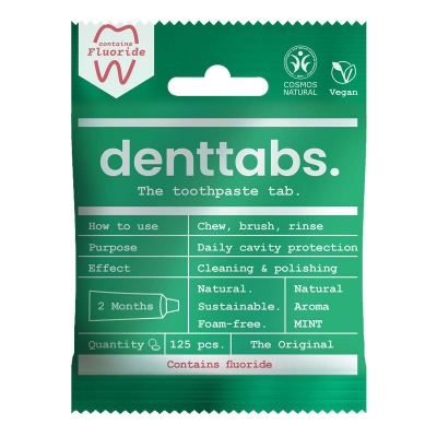 Tandpasta tabs munt fluor DENTTABS