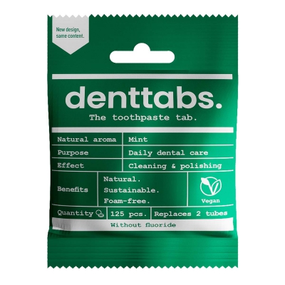 Tandpasta tabs z.fluor DENTTABS