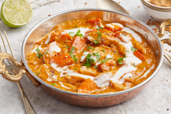 curry pompoen wortel kokos