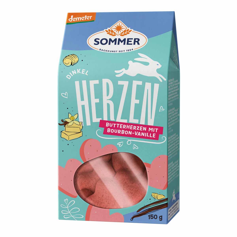 Spelt boterhartjes roze 