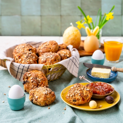 odin recept lente pasen muesli broodjes ontbijt