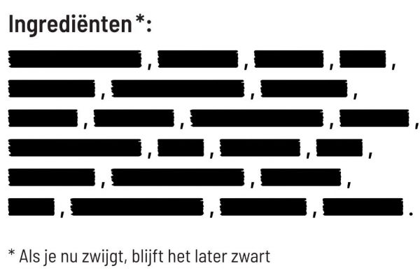 Spreek je uit tegen gentech, sluit je aan bij Blacked Out Ingredients!