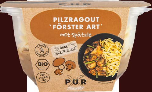 Paddenstoelenragout spatzle